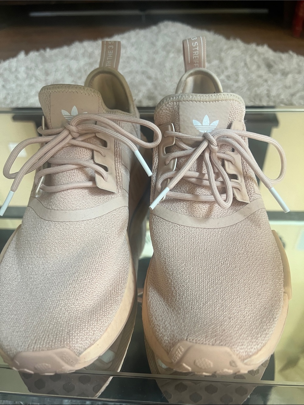 adidas Women’s Pink Nude Cloudfoam Lifestyle Sneakers